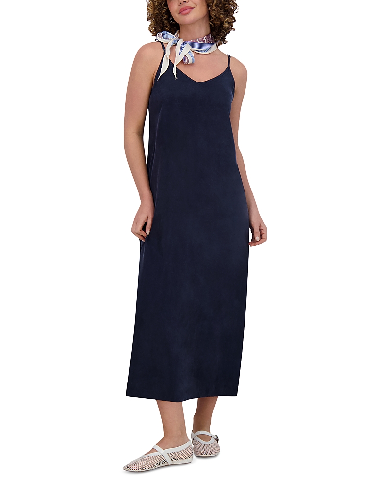 Point Brushed A Line Slip Dress