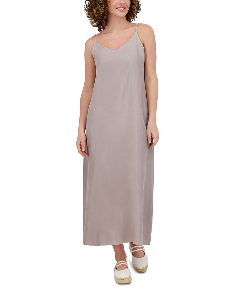 Point Brushed A Line Slip Dress