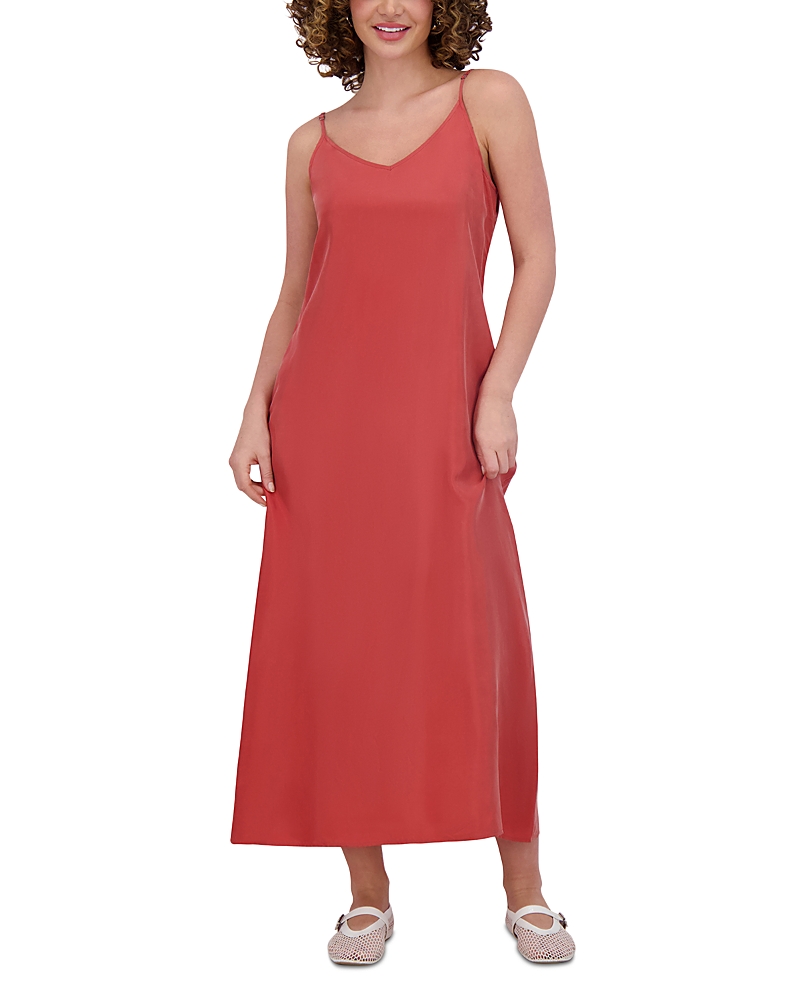 Point Brushed A Line Slip Dress