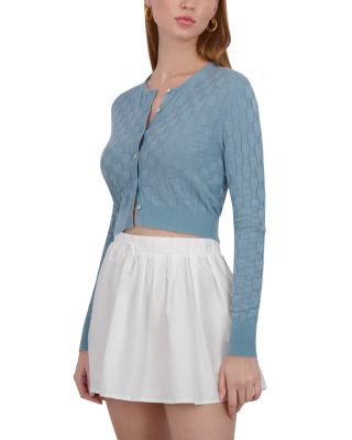 Checker Knit Cardigan 