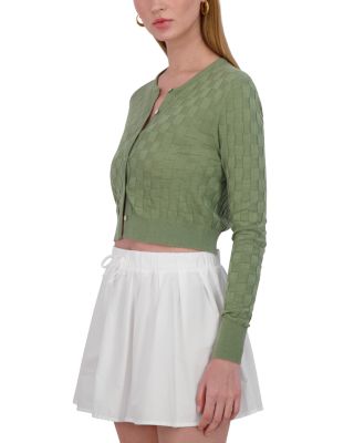 Checker Knit Cardigan 