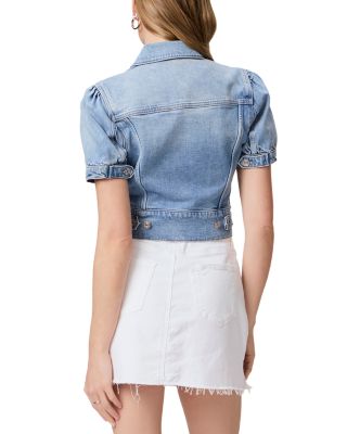 Kendra Puff Sleeve Denim Jacket