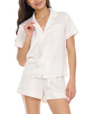 Pearl Notch Collar Short Pajama Set