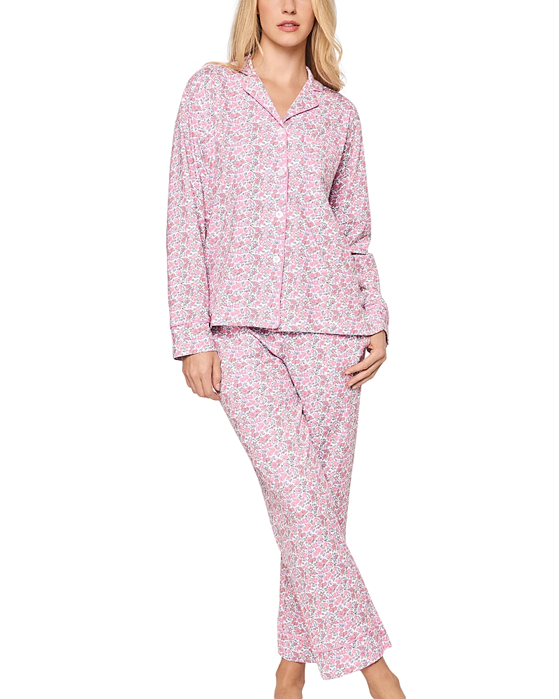 PETITE PLUME FLEURS DE ROSE LONG PAJAMA SET