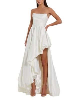 Strapless Ruched Gown