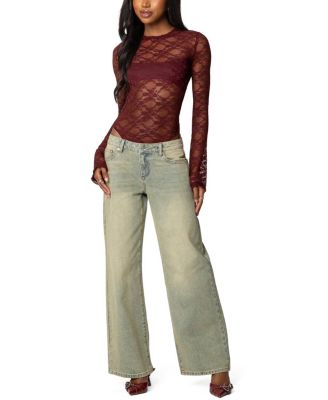 Colette Sheer Lace Bodysuit