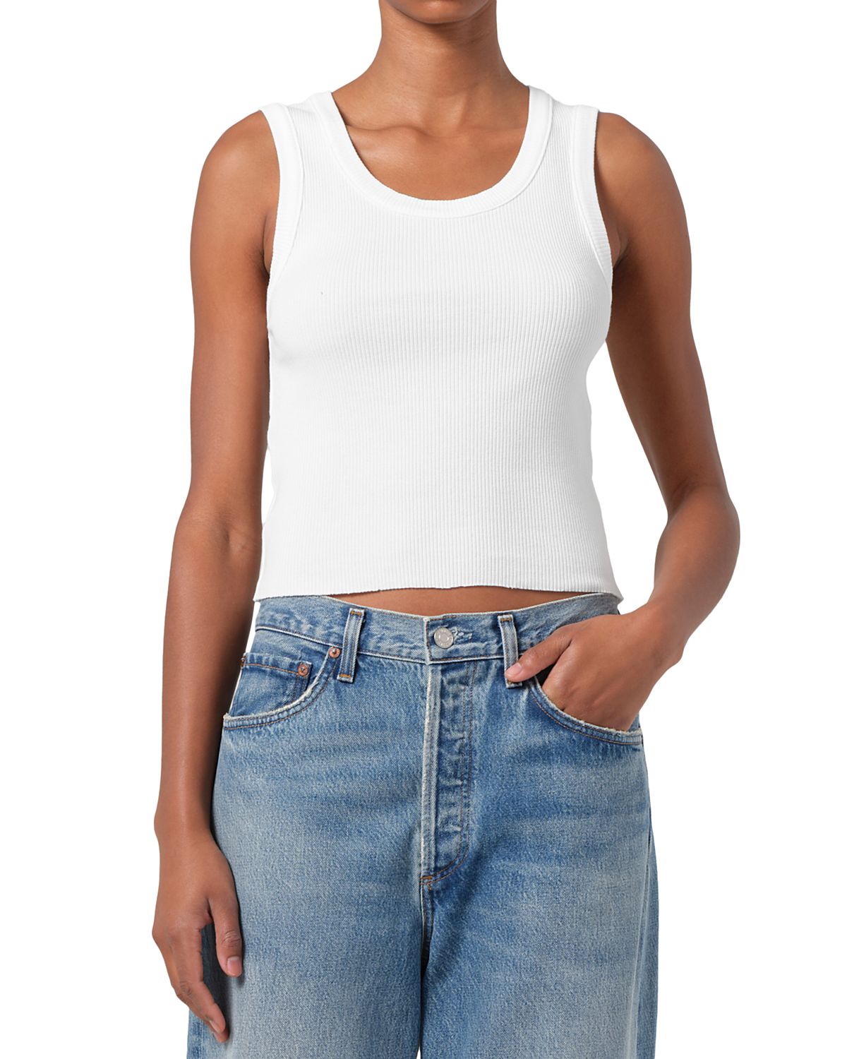 Agolde Shrunken Poppy Tank Top