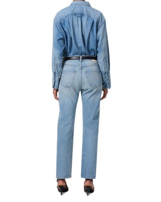 Blaine High Rise Straight Leg Jeans in Gemini