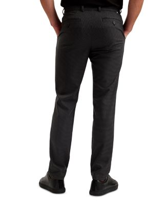 Micro Houndstooth Slim Fit Pants