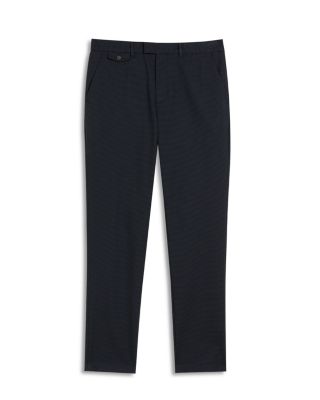 Micro Houndstooth Slim Fit Pants
