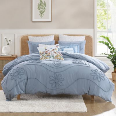 Retro Scroll Comforter Set, Full/Queen