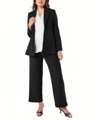 Women&#39;s Tailored Maternity Workwear Blazer in Italian Stretch Suiting Fabric 