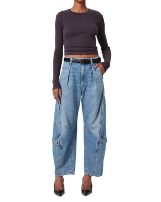 Flight High Rise Barrel Jeans in Zenith