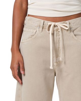 Brynn Drawstring High Rise Jeans in Burnished Quartz