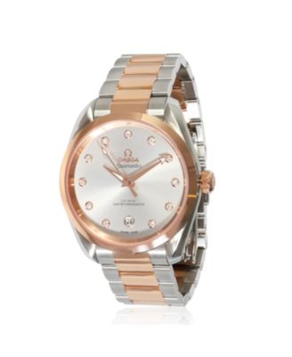 Pre-Owned Omega Stainless Steel/Rose Gold Seamaster Aqua Terra 220.20.38.20.56.002 40.80
