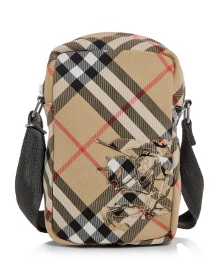 Burberry - Check Phone Crossbody Bag