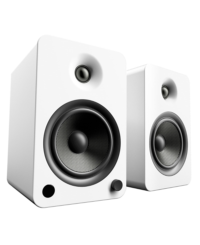 Kanto Yu6 Powered Bookshelf Speakers With Built-in Bluetooth - Pair In Matte White