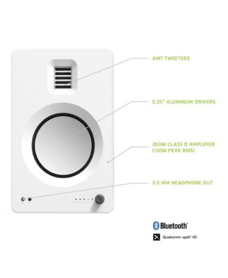 TUK Premium Powered Bookshelf Speakers - Pair