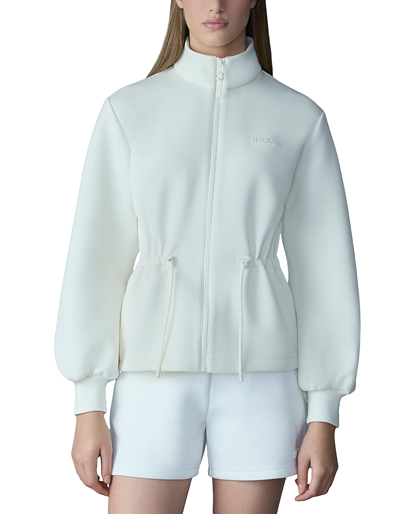 Mackage Finola Double Face Jersey Jacket In White