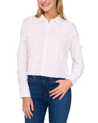 CeCe - Cropped Princess Bow Top