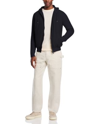 Front Zip Hooded Sweatshirt