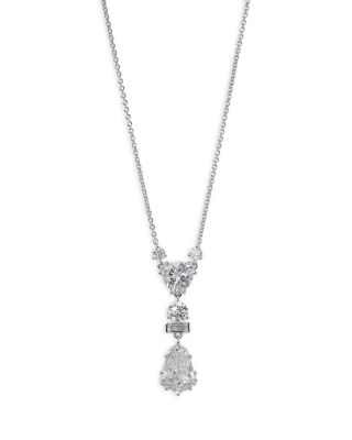 Luxor Kite Cubic Zirconia Drop Necklace, 16"-18"
