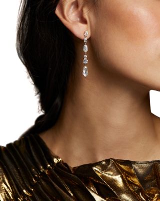 Luxor Kite Cubic Zirconia Linear Earrings