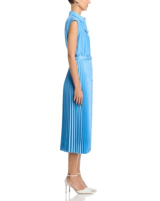 The Natalyia Pleated Shirt Dress