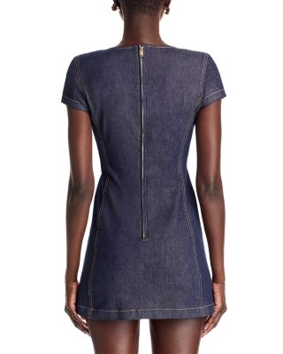 Brunella Sheen Denim Mini Dress