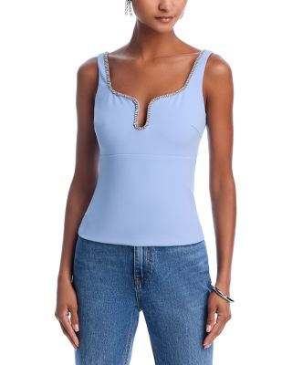 AQUA - Crystal Trim Top - Exclusive