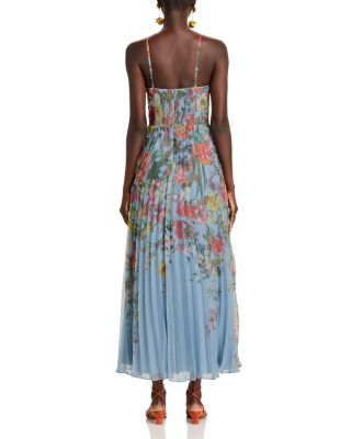 Pleated Floral Guest of Dress - Exclusive