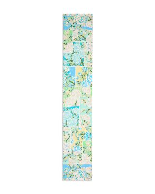 Sparkle Floral Patch Oblong Scarf