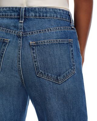 Leighton High Rise Cuff Stovep Jeans in Brentwood