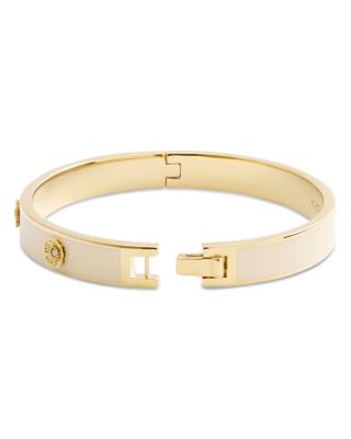 Signature Tea Rose Enamel Bangle Bracelet