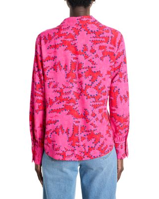 Clashy Petals Poet Blouse