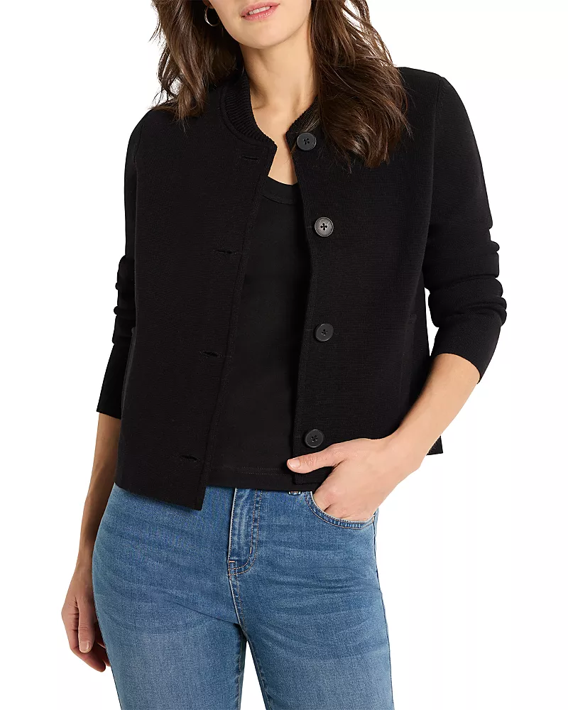Nic+Zoe Knit Bomber Jacket