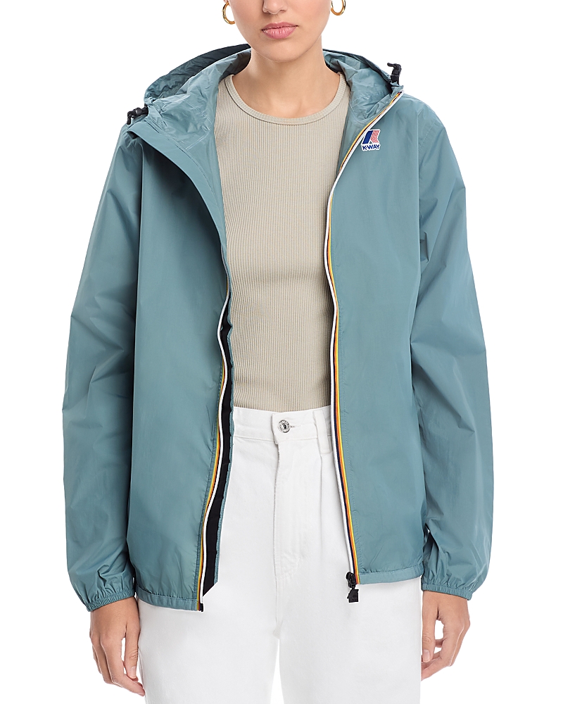 K-way Le Vrai 4.0 Claude Windbreaker In Green Iron