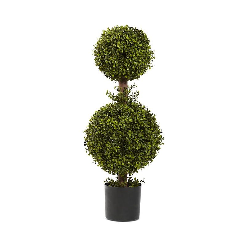 NEARLY NATURAL 35 DOUBLE BOXWOOD ARTIFICIAL TOPIARY