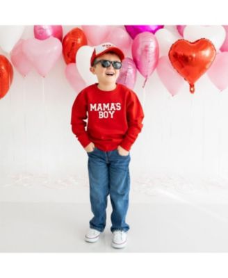 Boys' Mama's Boy Patch Valentine's Day Sweatshirt - Little Kid, Big Kid