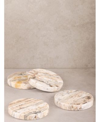  Tasmania Brown Onyx Coasters, Set of 4