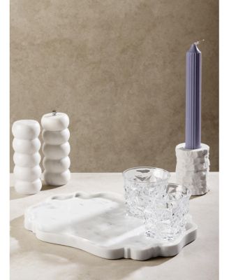  Cascade White Marble Tray