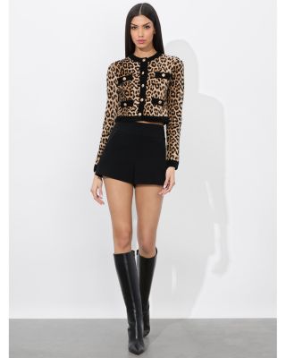 売れ筋商品|||アリス アンド オリビア ニット&セーター レディース アウター CLAIRA LEOPARD CARDIGAN - Cardigan - black Alice and Olivia Claira Leopard Print Cardigan | Bloomingdale's