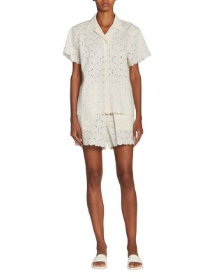 Eyelet Embroidered Shorts