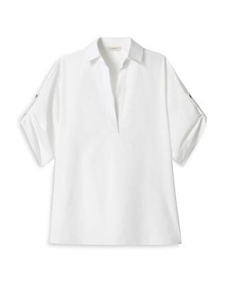 Tab Sleeve Popover Shirt