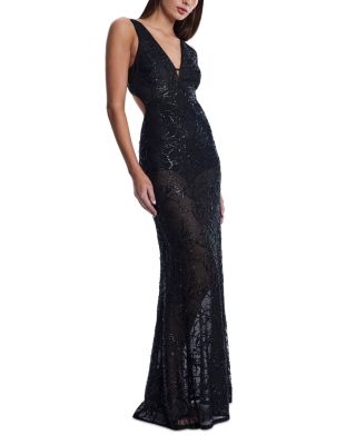 Embellished Cutout Gown 