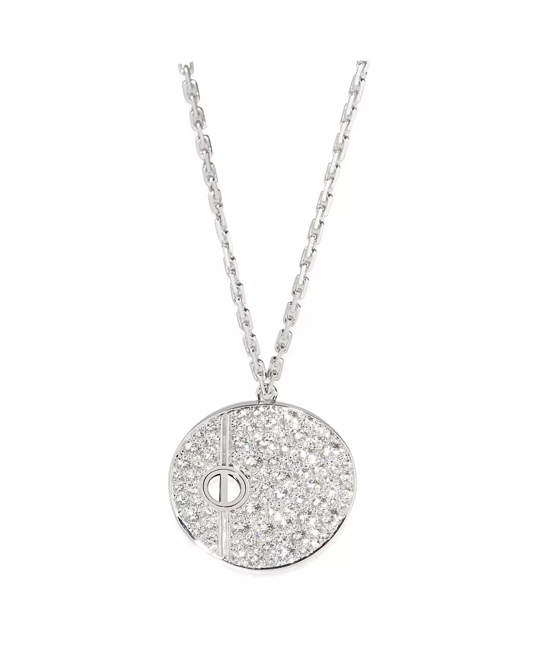 Pre-Owned Cartier Love 18k White Gold Pendant
