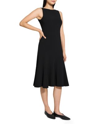 Crepe Midi Dress
