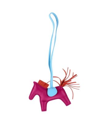 Pre-Owned HERMES Pm GriGri Rodeo Bag Charm Leather