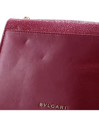 Small Serpenti Forever Square Shoulder Bag Leather and Stingray