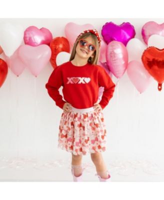  Bow Love Valentine's Day Tutu Skirt - Big Kid